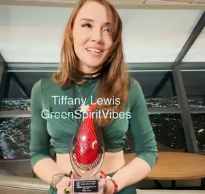 Tiffany Lewis of Green Spirit Vibes awarded the Crohn's Charity Service Foundation 